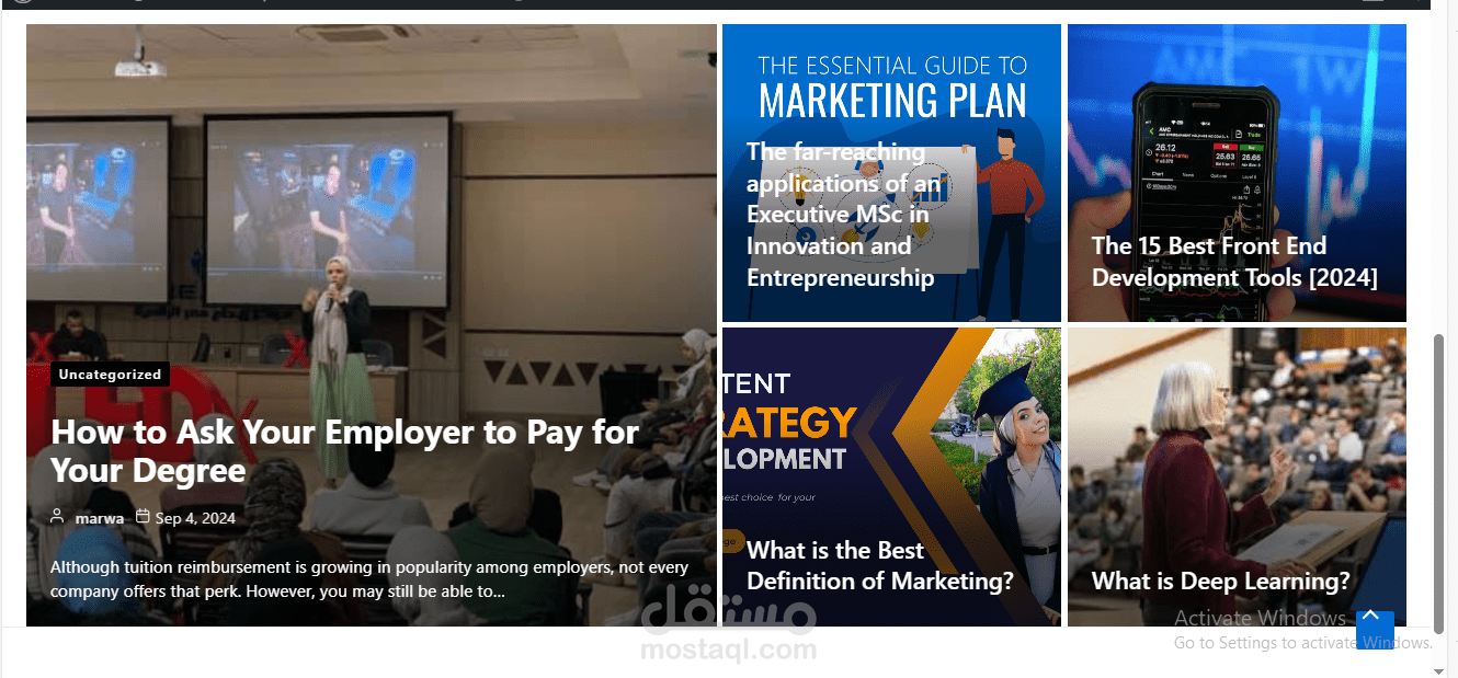 تصميم و تطوير مدونة شخصية أحترافية باستخدام الورد بريس Wordpress