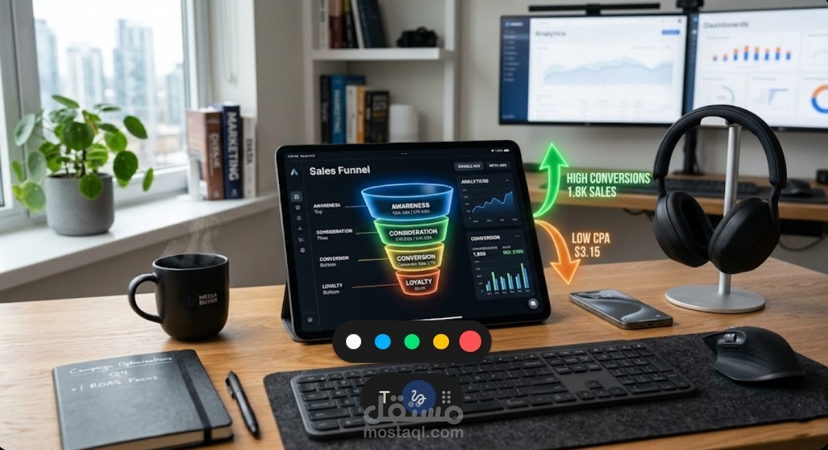 خبير Media Buying بخبرة 5 سنوات في تحقيق أعلى عائد على الاستثمار (ROI)