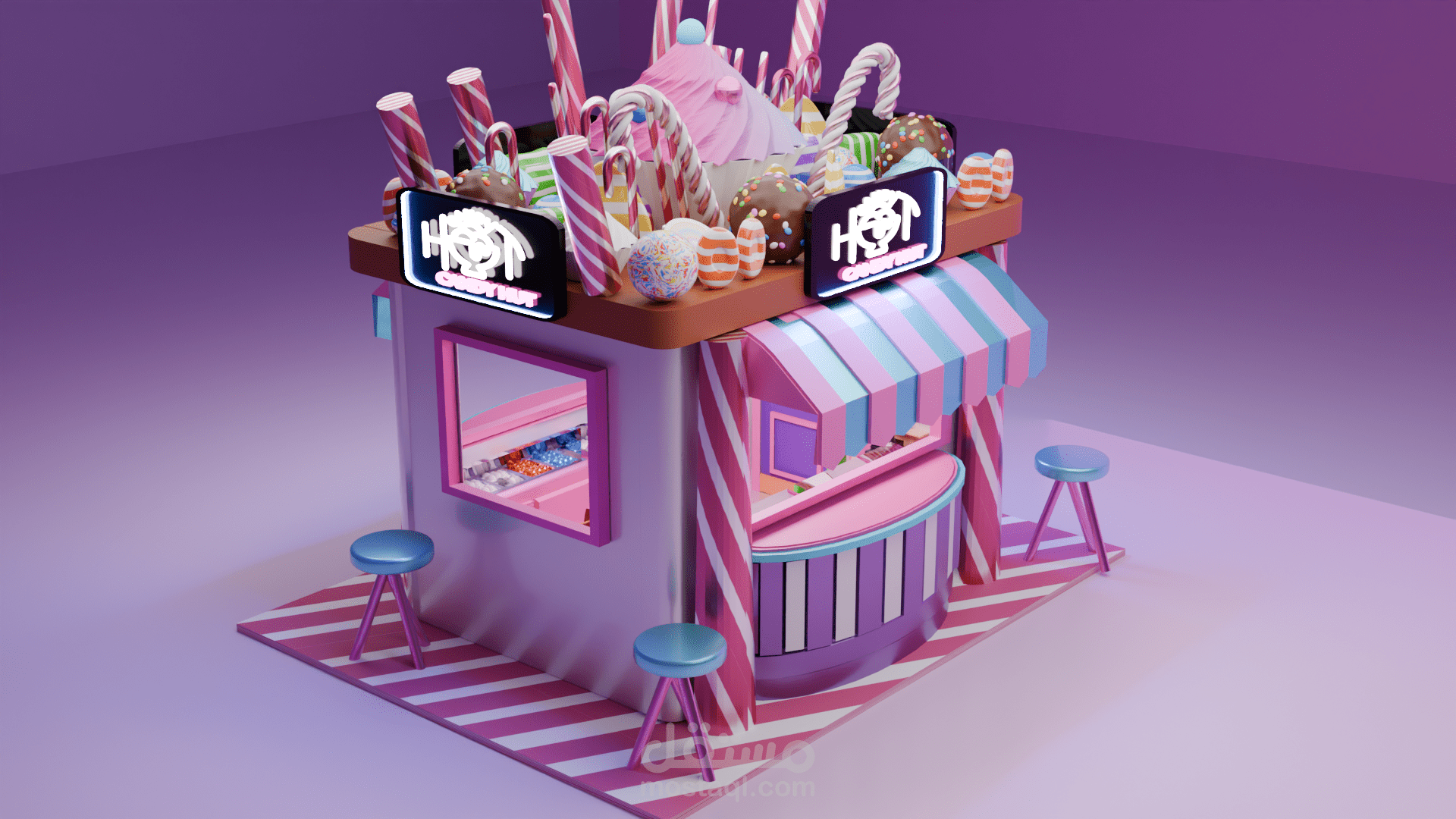 Candy Hut Booth Design