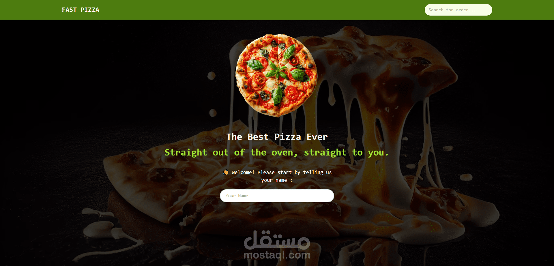 Full-stack food ordering system