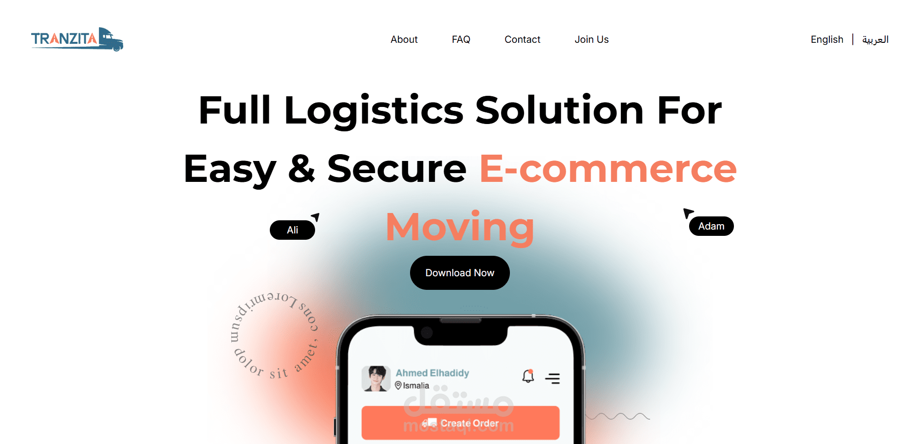 Tranzita Landing Page