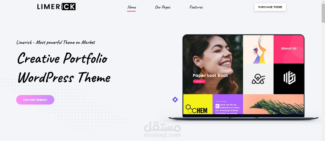 Limerick - Most powerful Theme on Market  Creative Portfolio  WordPress Theme
