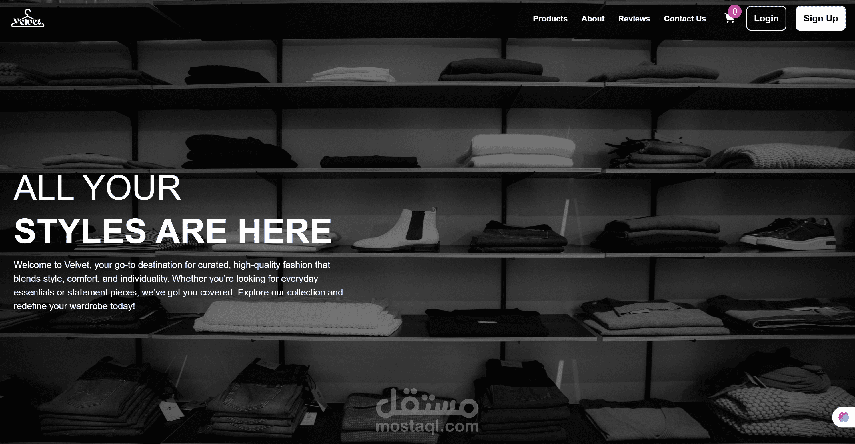 Velvet Ecommerce Application