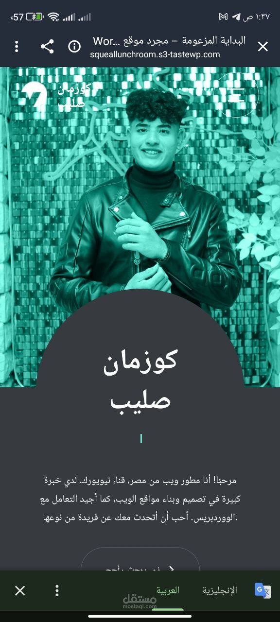 ملف تعريفي wordprss