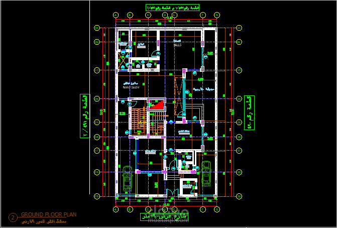 Shop drawing for a villa