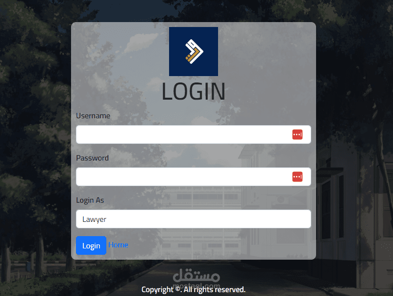 موقع إلكتروني (مساعد قانوني)