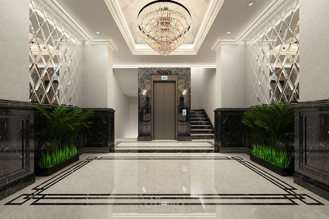 مدخل عمارة سكنية