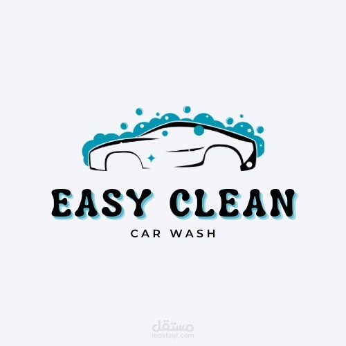 Easy clean car wash logo