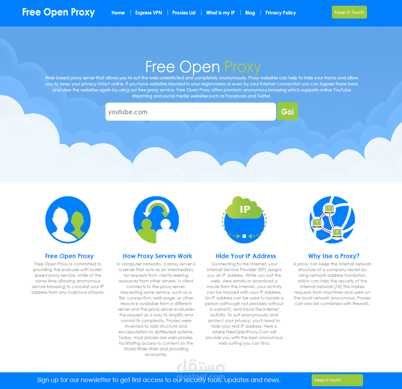 responsive design  / php proxy website