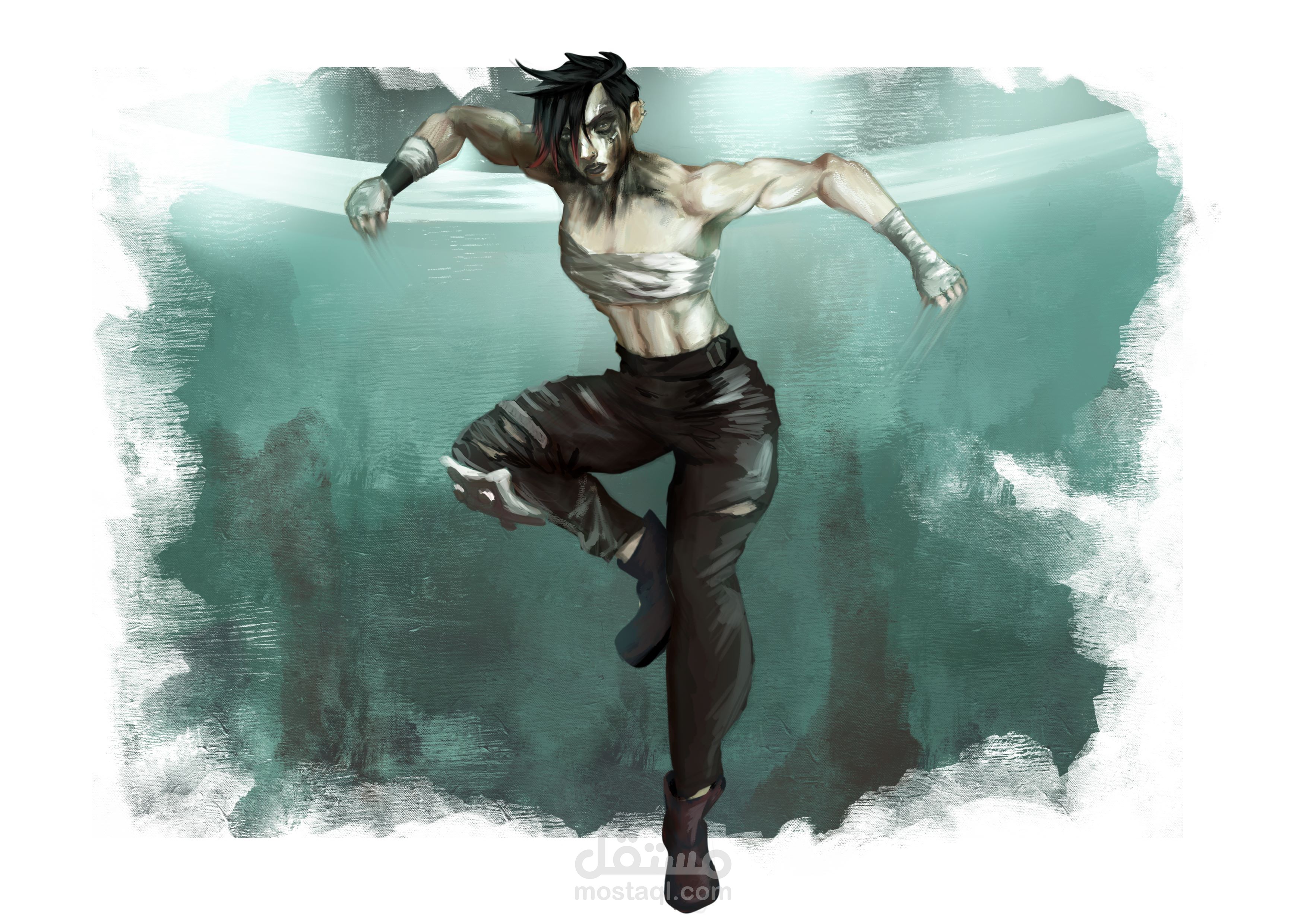 رسم رقمى لشخصية فاى من أركين