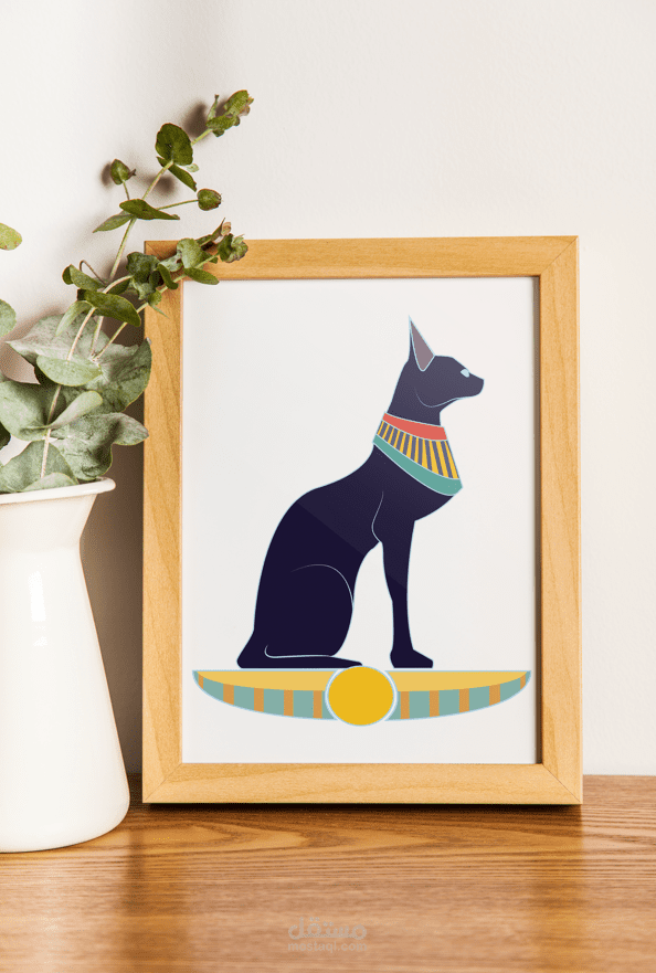 تصميم فيكتور لشخصية قطة مصرية Bastet