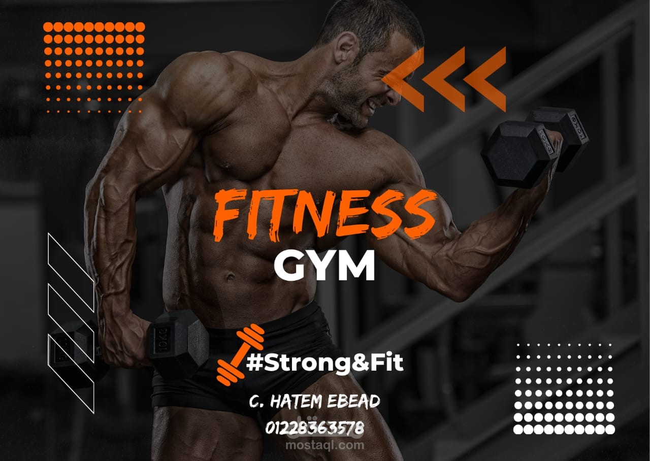 "Bussiness Card For "Fitness Gym