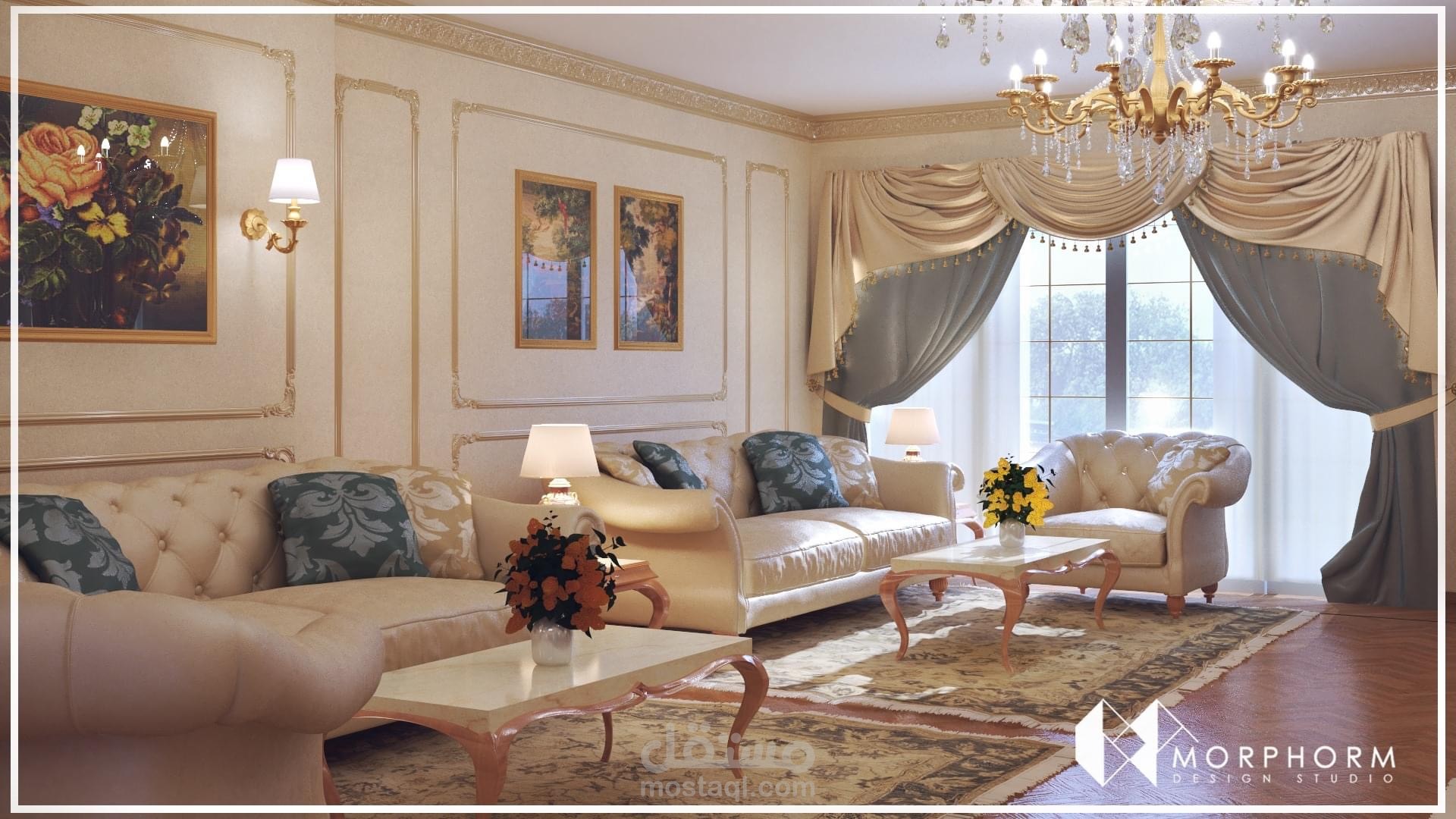 تصميم داخلي لشقة سكنية
