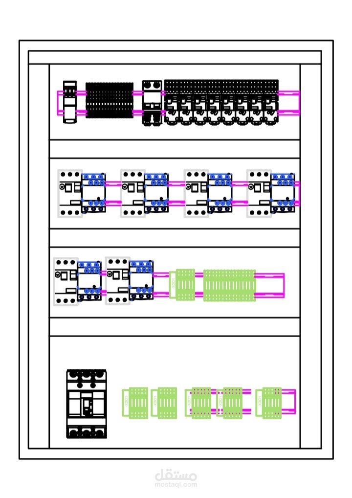 تصميم لوحات كهرباء جهد منخفض
