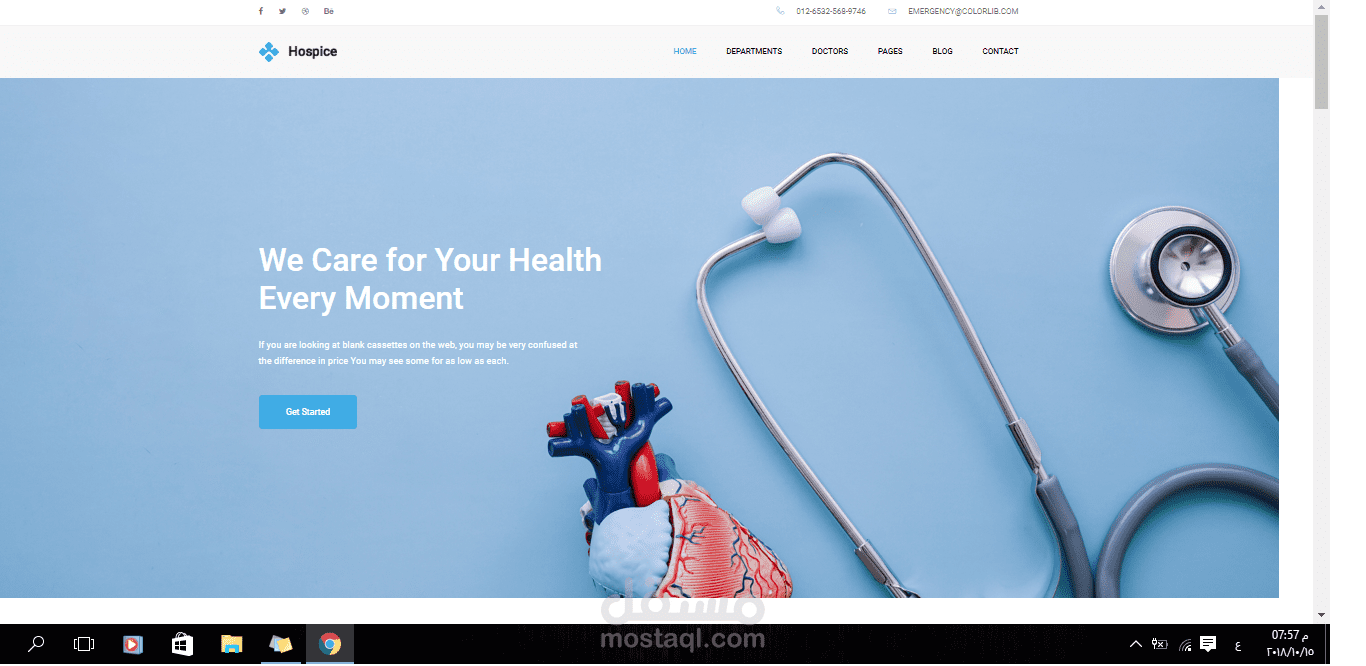 Template Medical website
