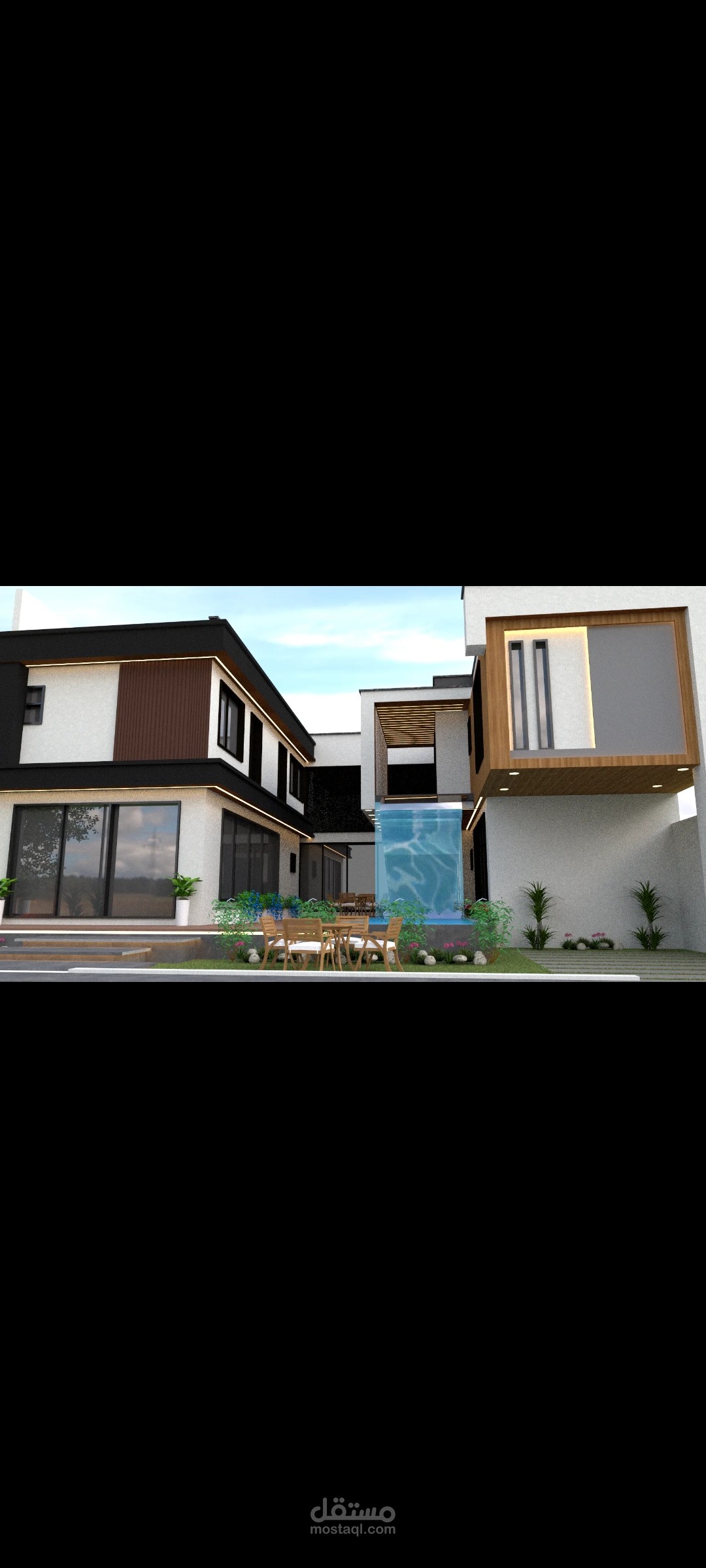 تصميم فيلا بطابع عصري مودرن