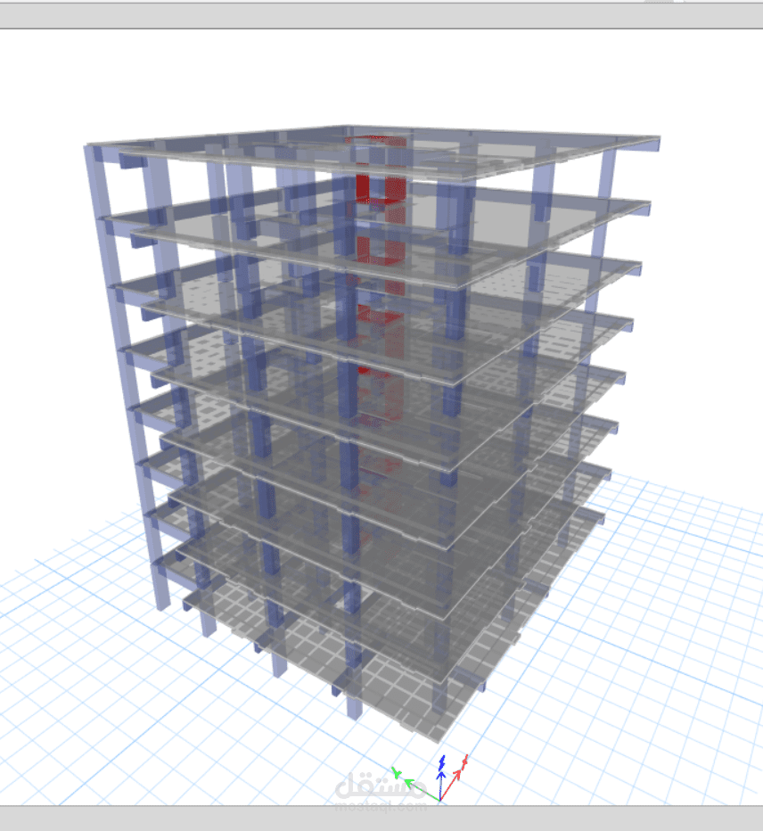 مشروع مبنى سكني من 8 أدوار