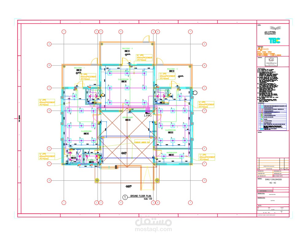 Construction of a school building