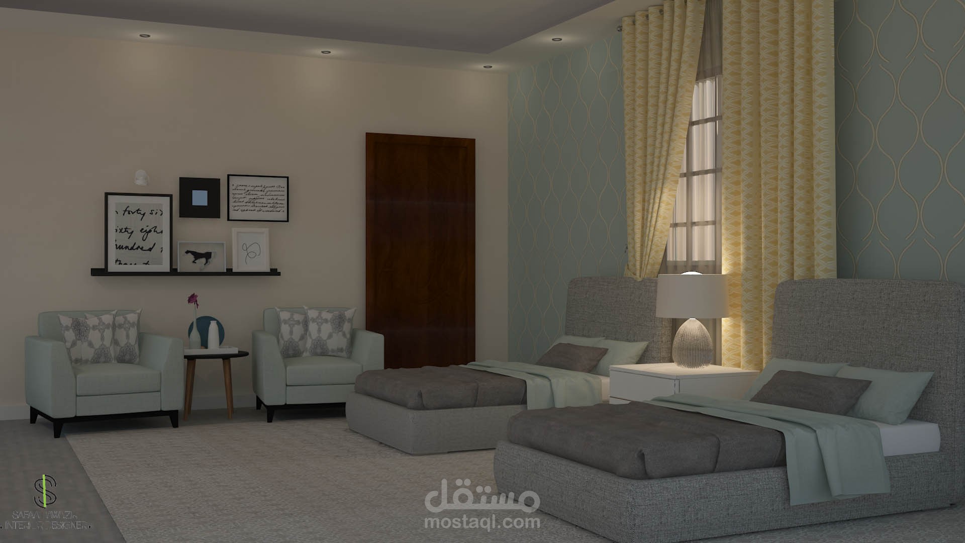 تصميم ثري دي غرفة نوم