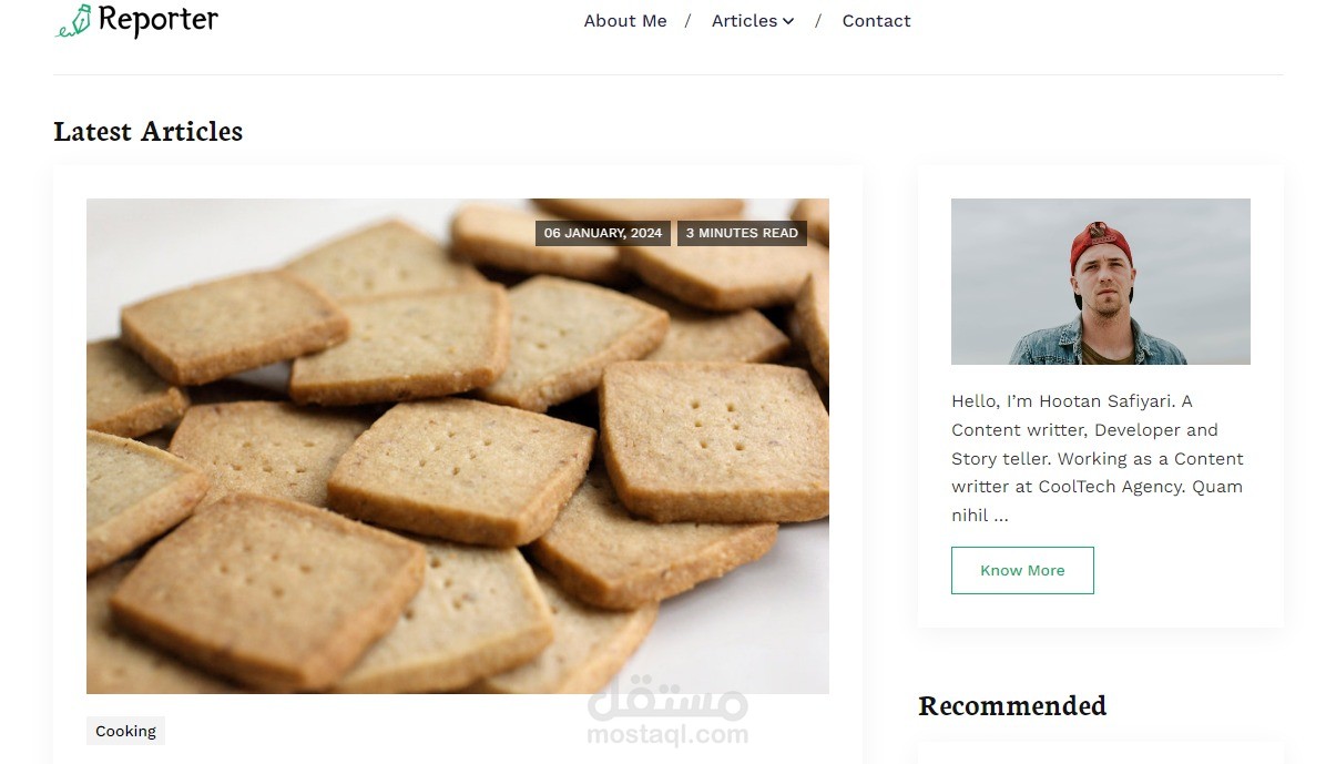 E-BLOGGER: منصة تدوين تعتمد على Laravel, مع واجهة تحكم منفصلة