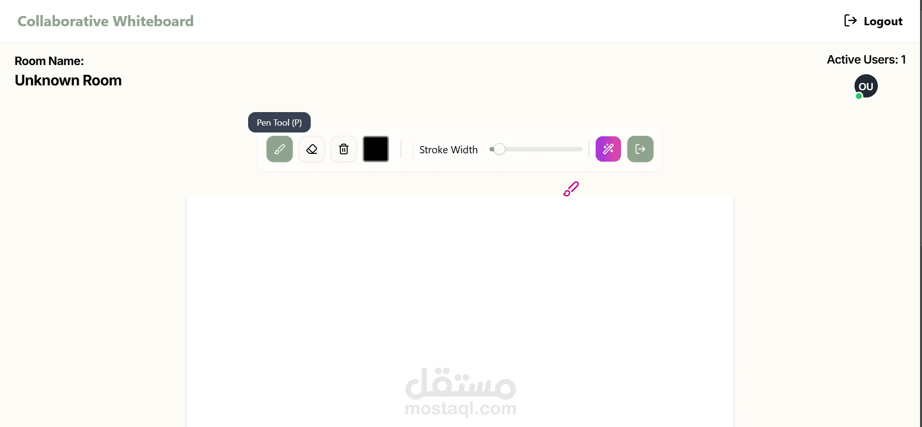 لوحة رسم تفاعلية تعمل بالذكاء الاصطناعي في الوقت الحقيقي