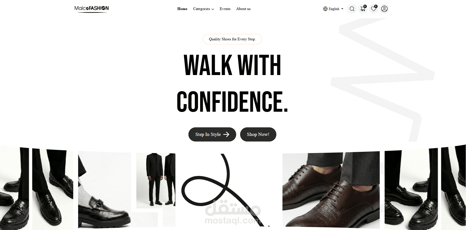 تصميم وتطوير متجر إلكتروني لبيع الأحذية – Malco Fashion