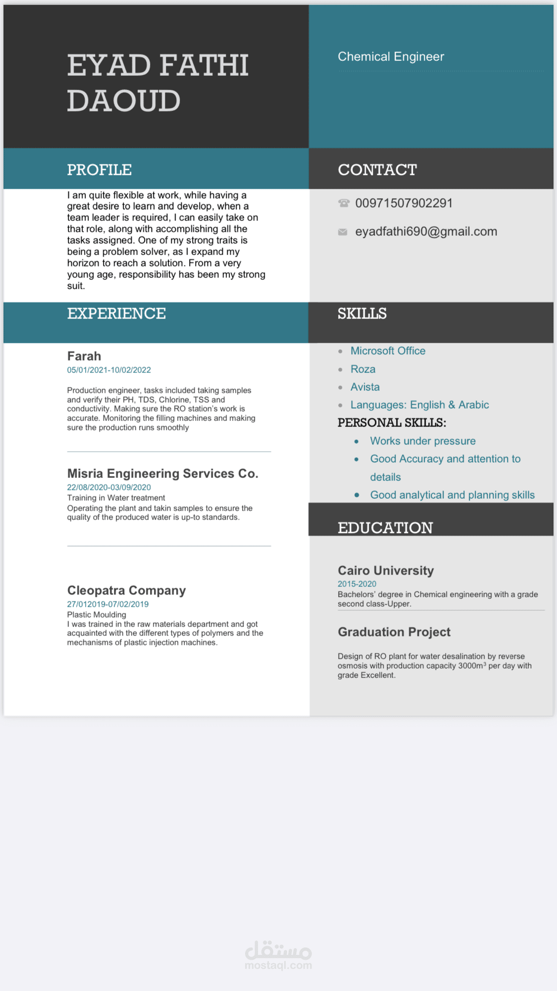 Cv design