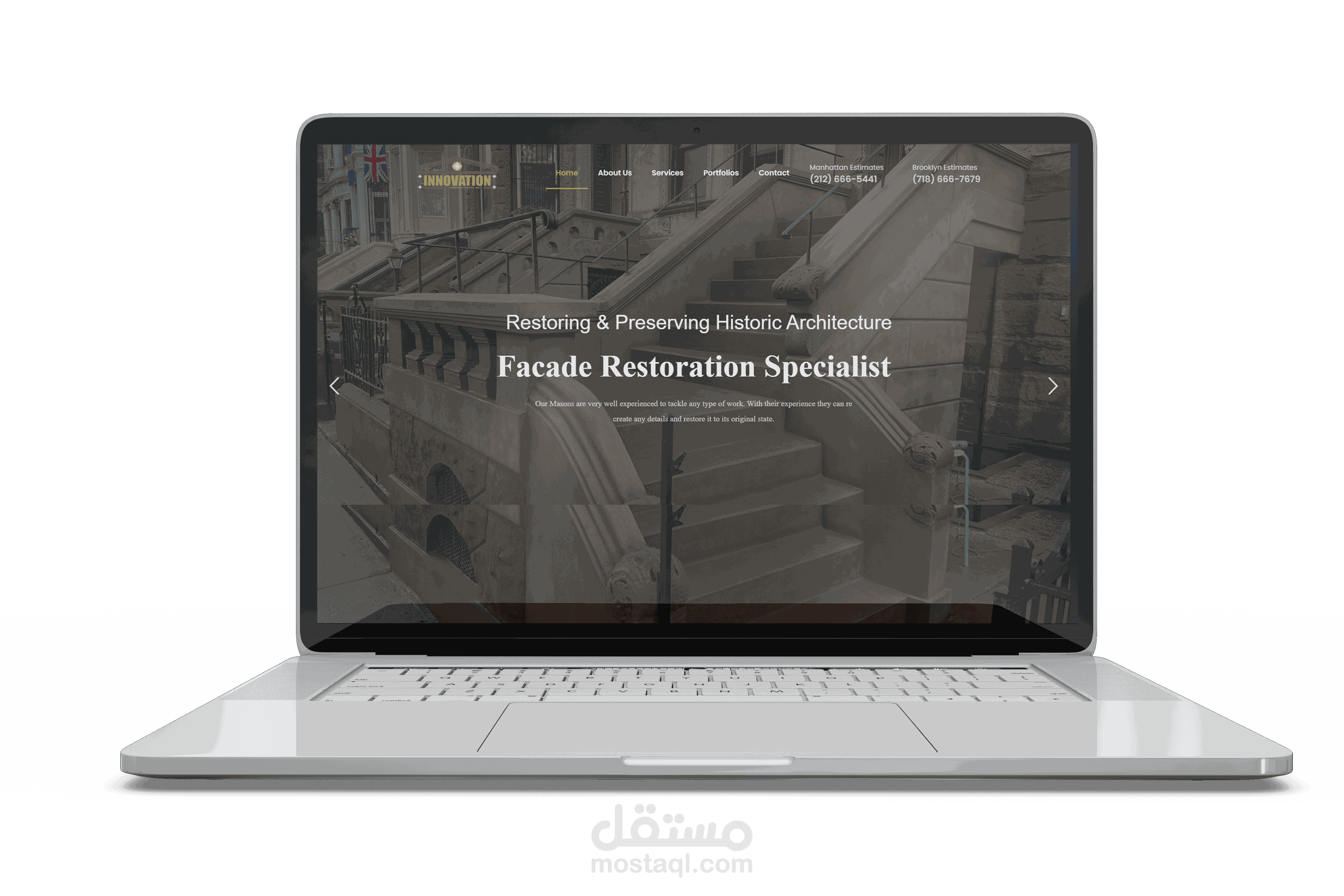 تصميم و برمجة موقع لشركة Brownstone