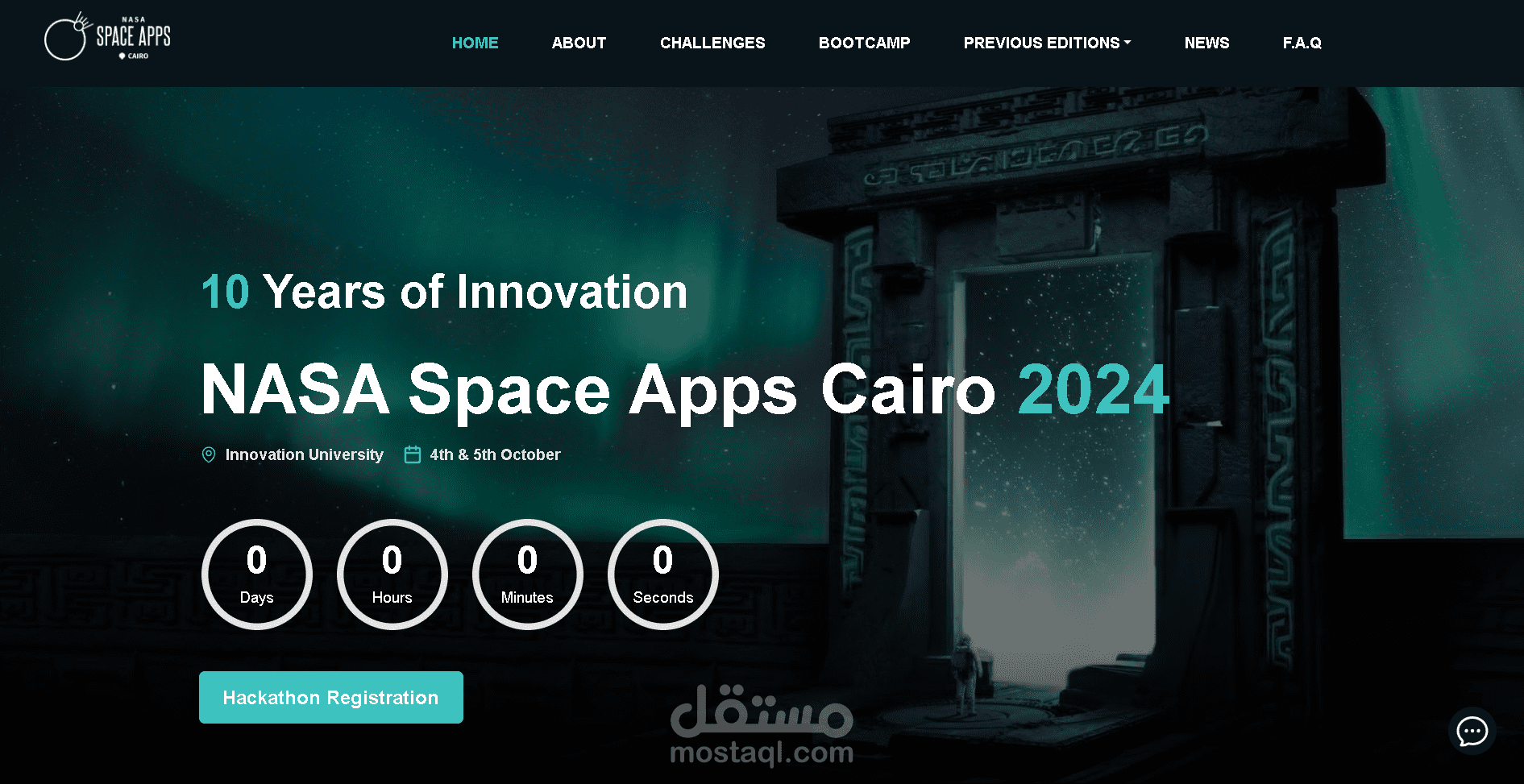 NASA Space Apps Cairo website
