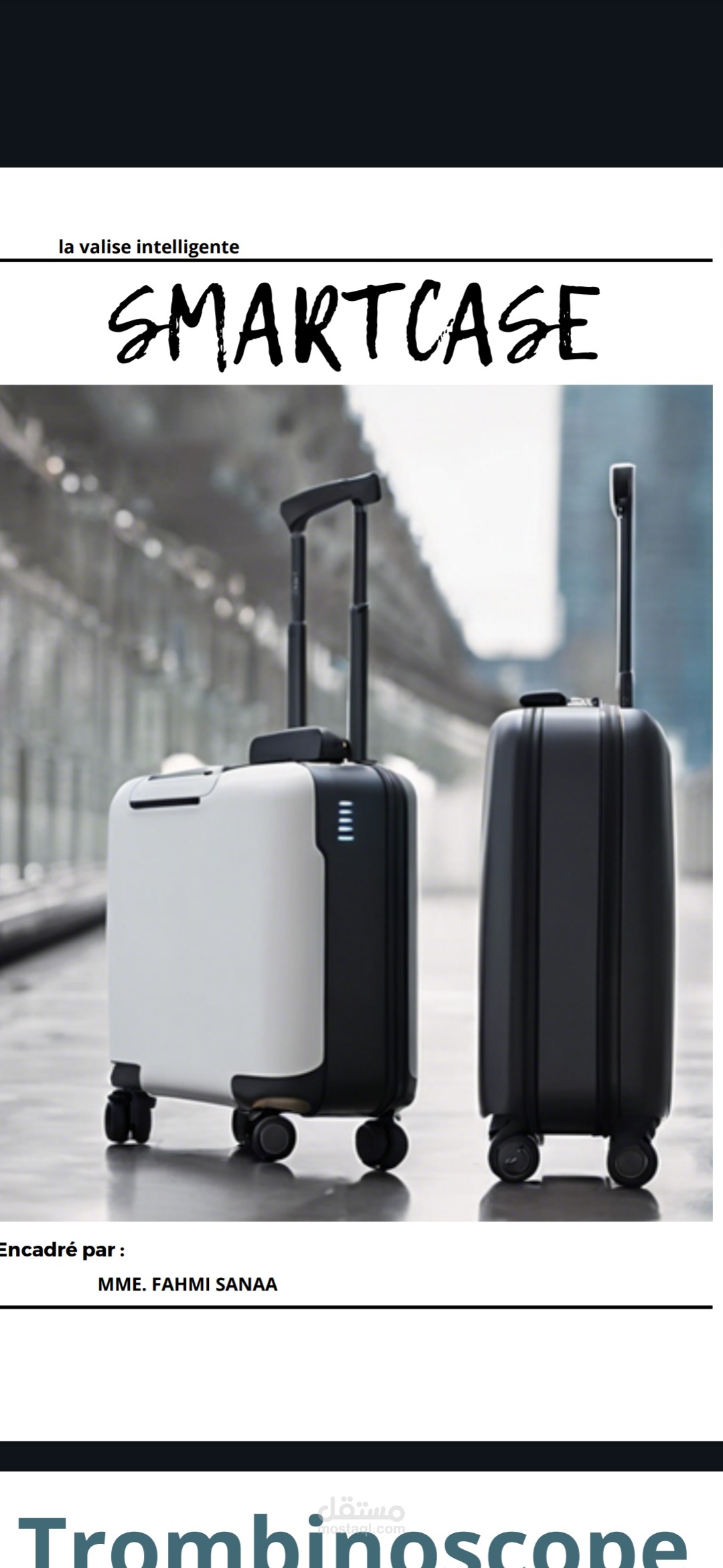 ادخال منتوج جديد للمغرب  : produit innovant : ^SMART CASE& la valise intelligente