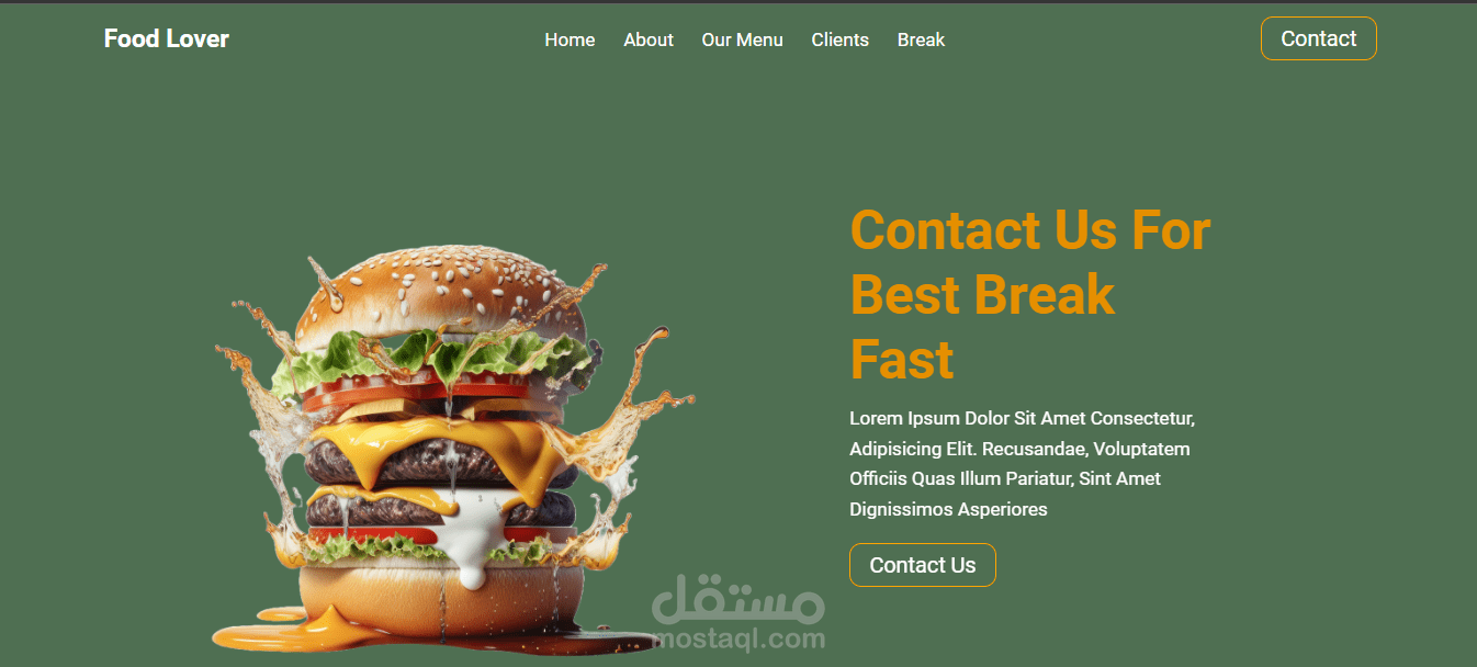 موقع لتقديم خدمات للمطاعم متميزة تلبي احتياجاتك بعناية
