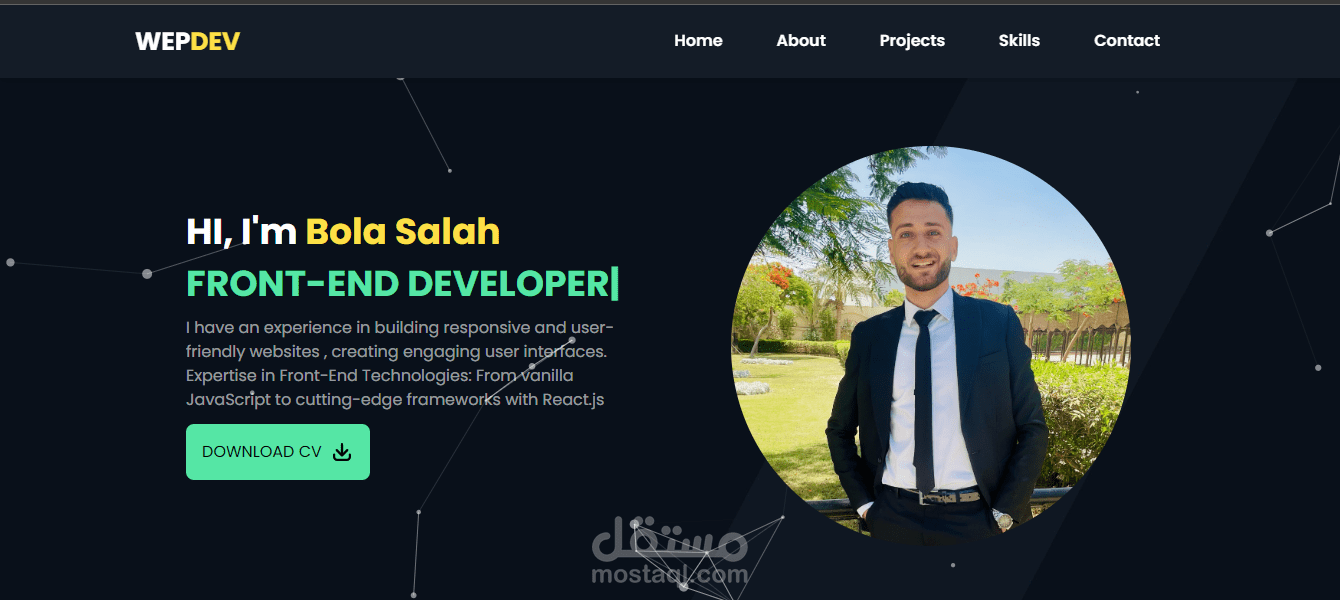 موقعي الشخصي My Portfolio