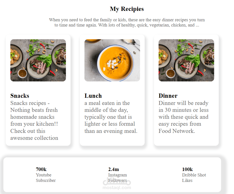 Simple Food website
