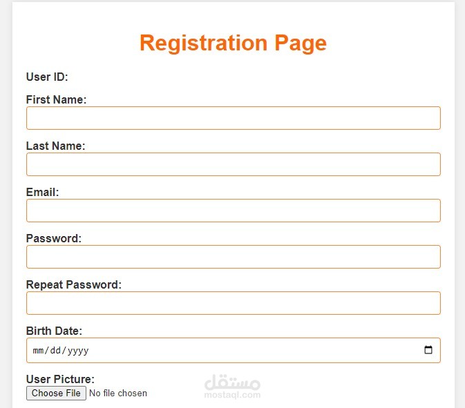 صفحه انشاء حساب