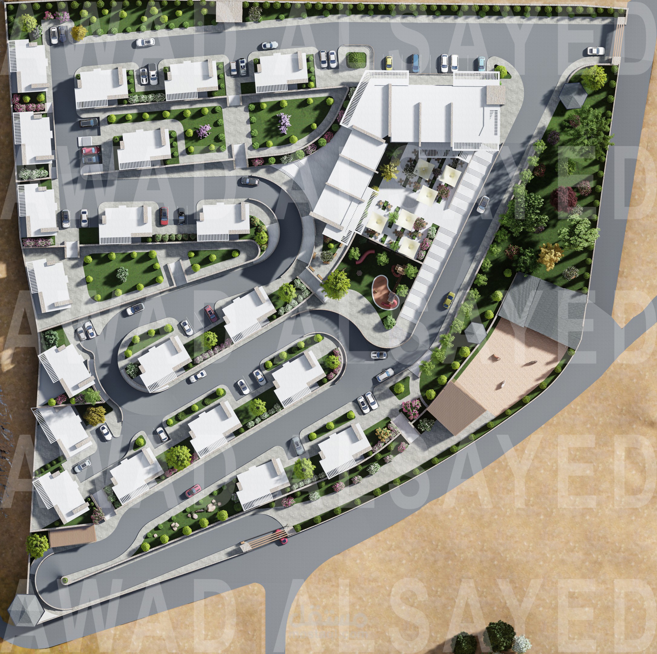 تصميم مجمع سياحي - سوريا