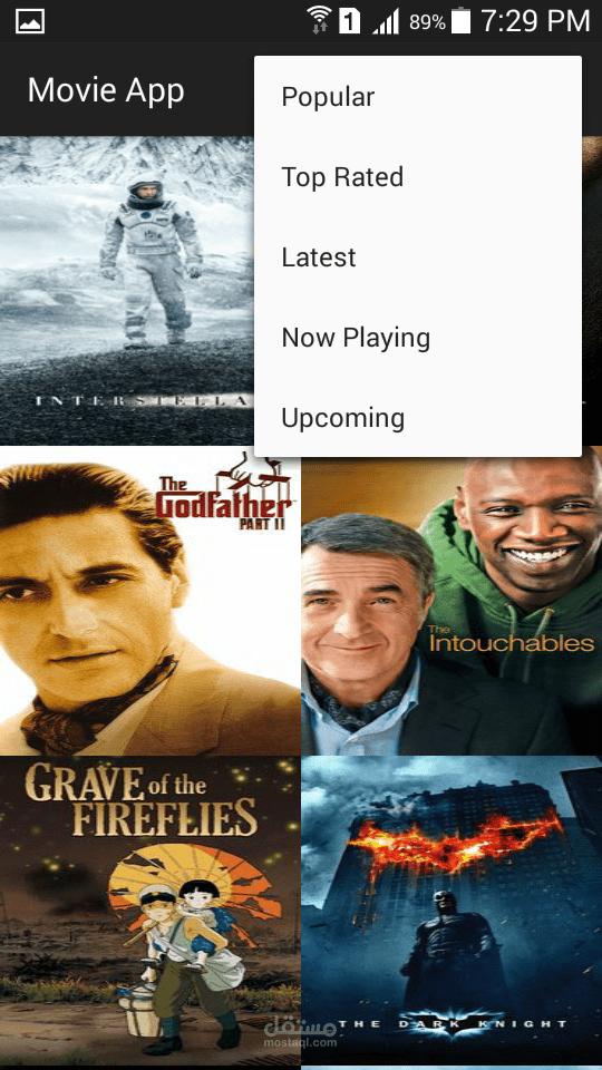 تطبيق لعرض الافلام و تقيماتها و تفاصيلها .