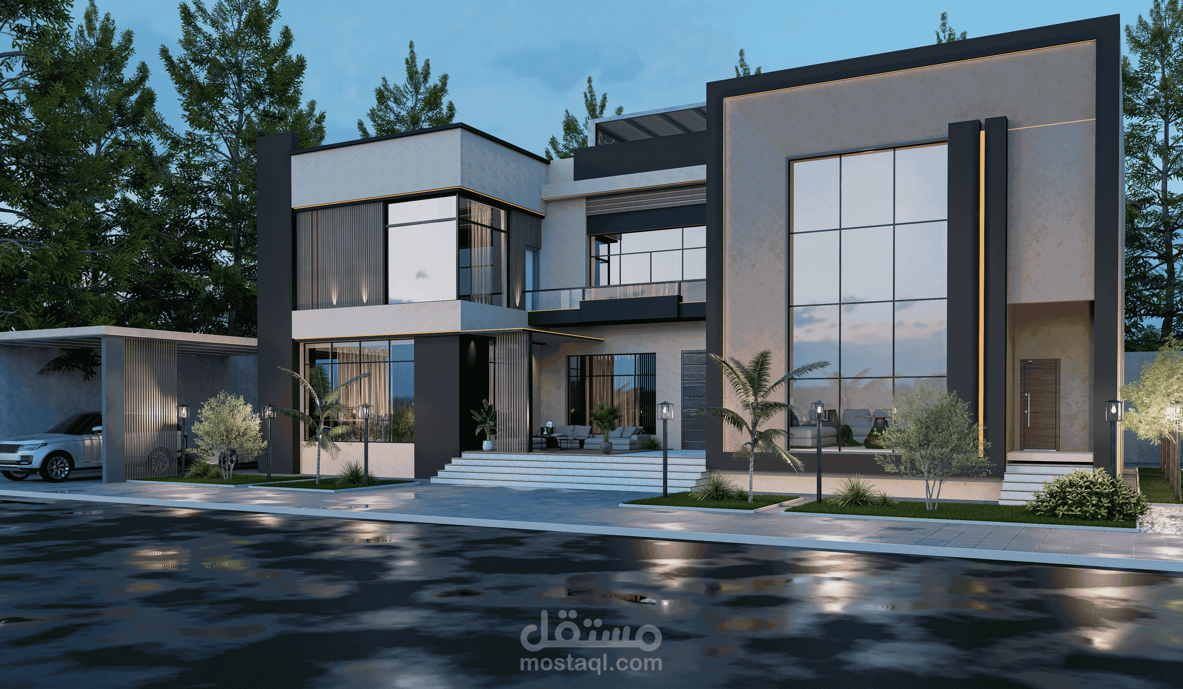 تصميم واجهة فيلا
