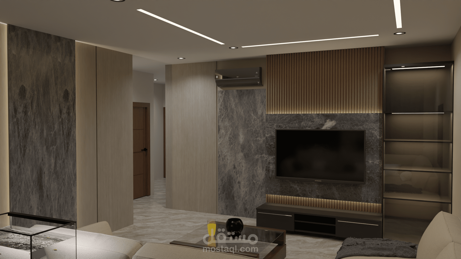 تصميم داخلى لوحده سكنيه