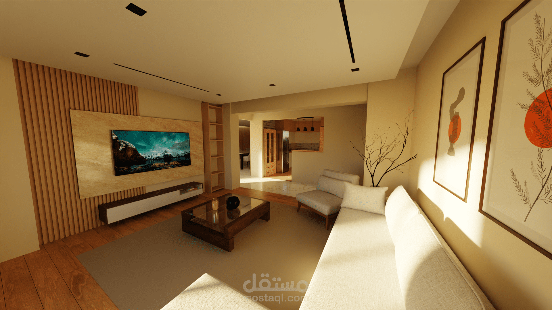 تصميم داخلى لوحده سكنيه