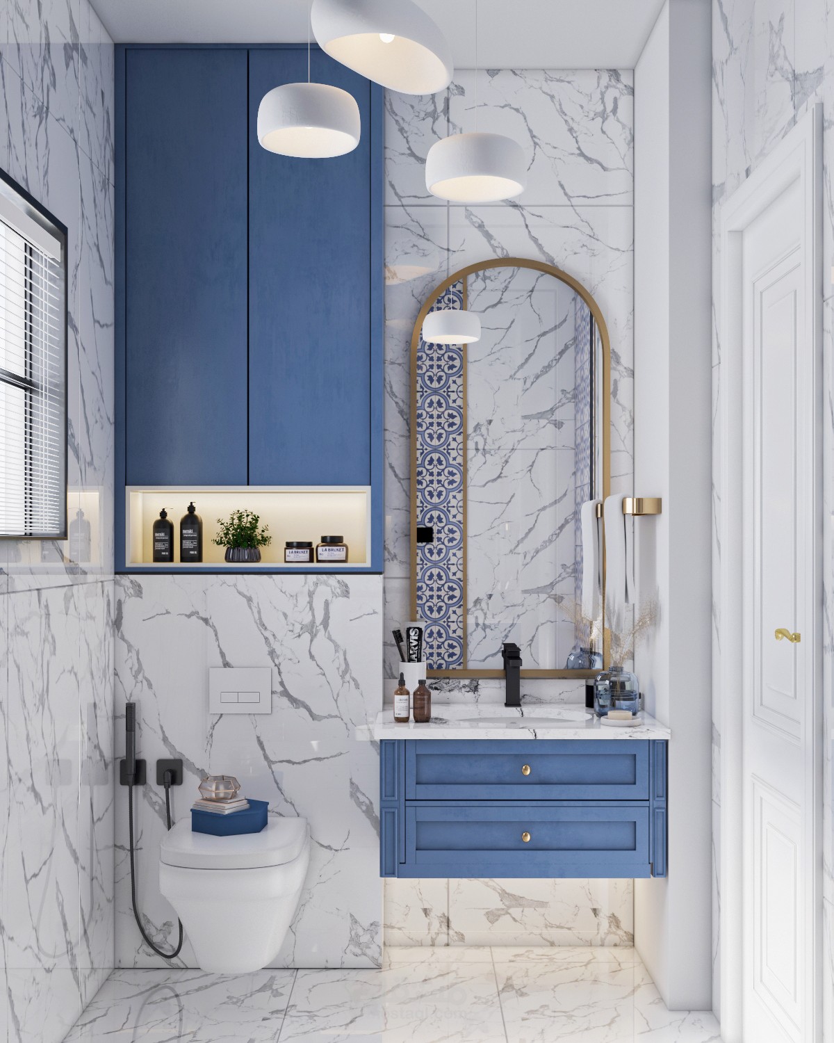 Blue Bathroom