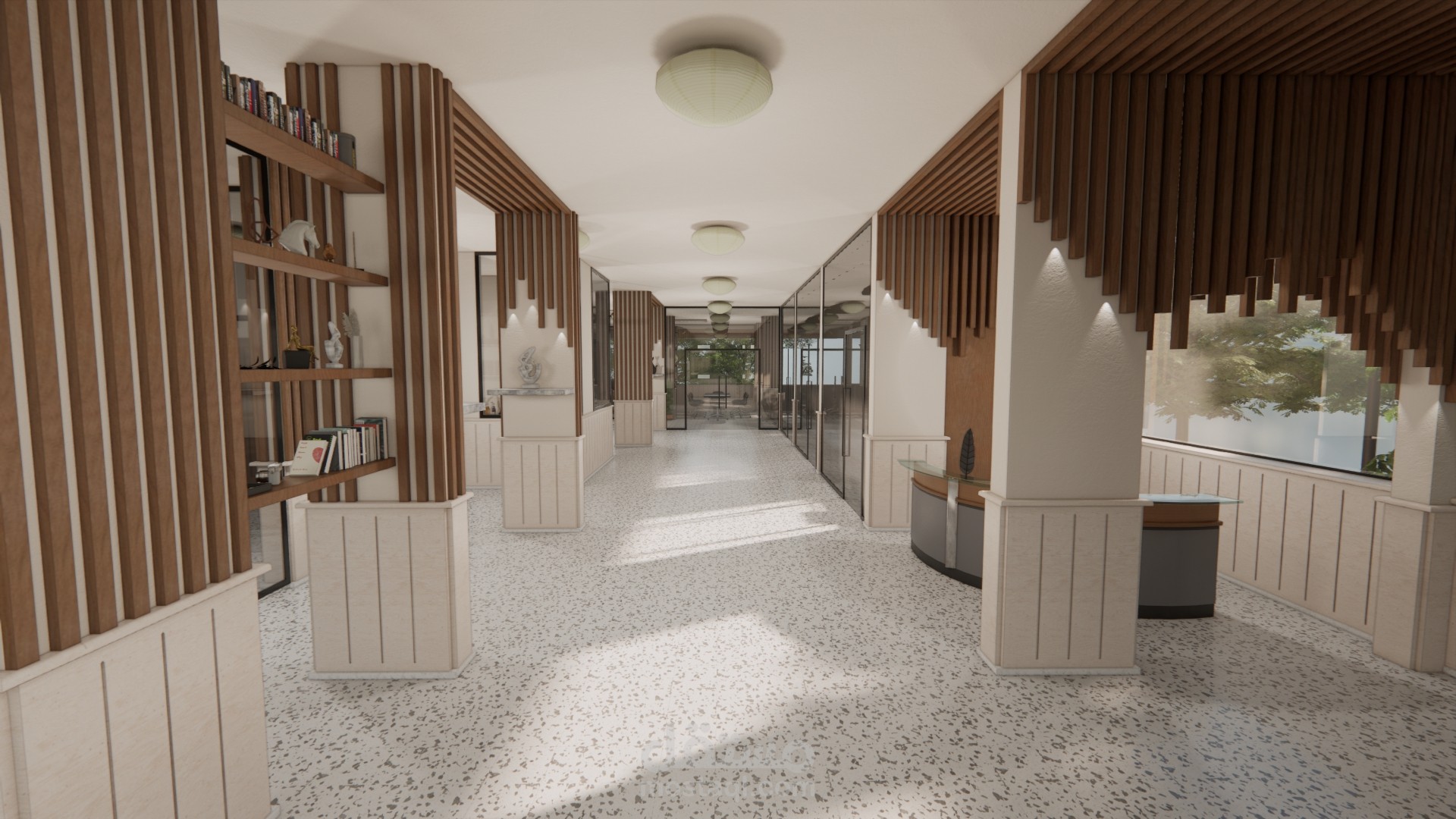 تصميم مكاتب إدارية لجمعية خيرية في دمشق - سوريا