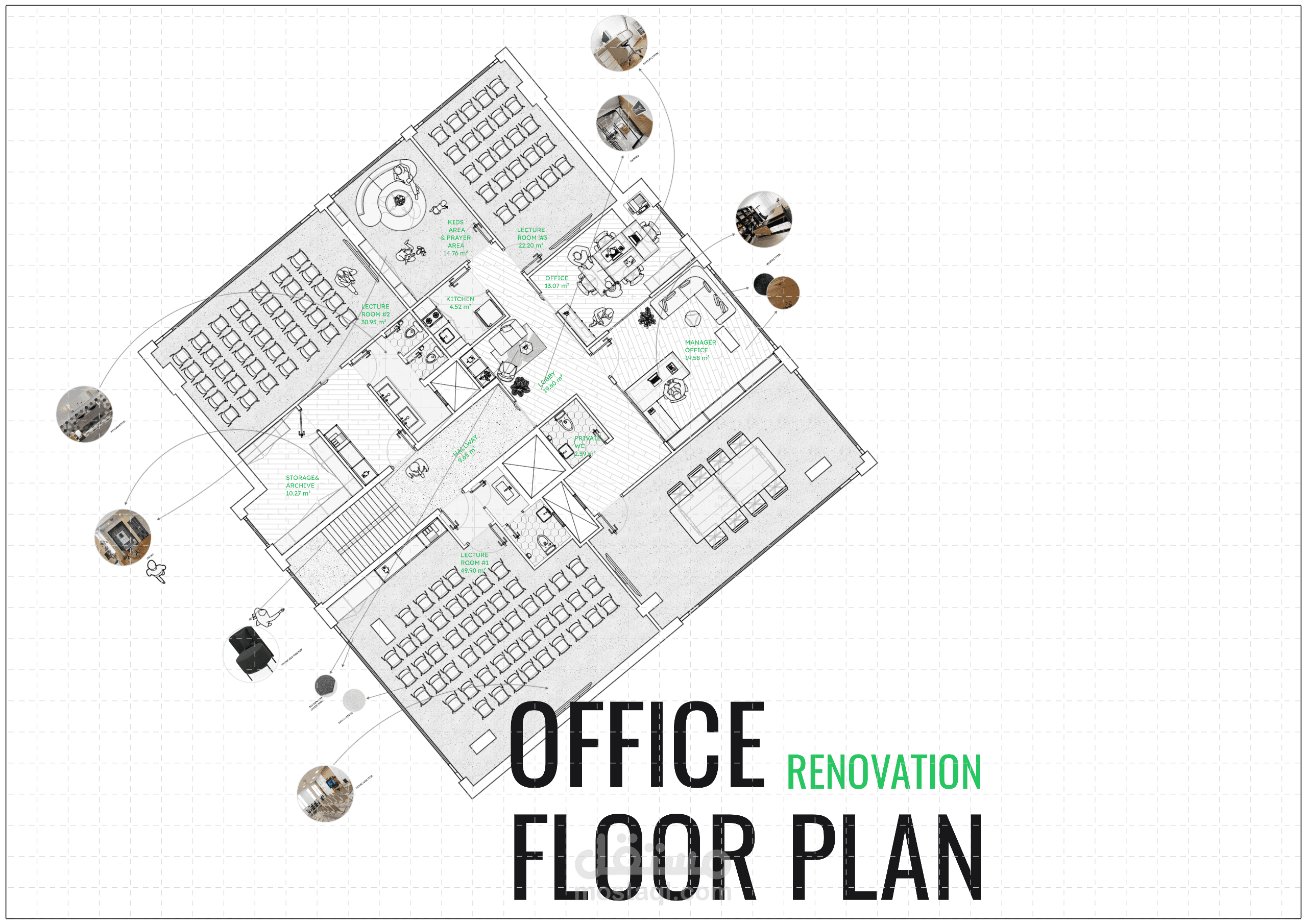 office design renovation اعادة تصميم مكتب في عمان