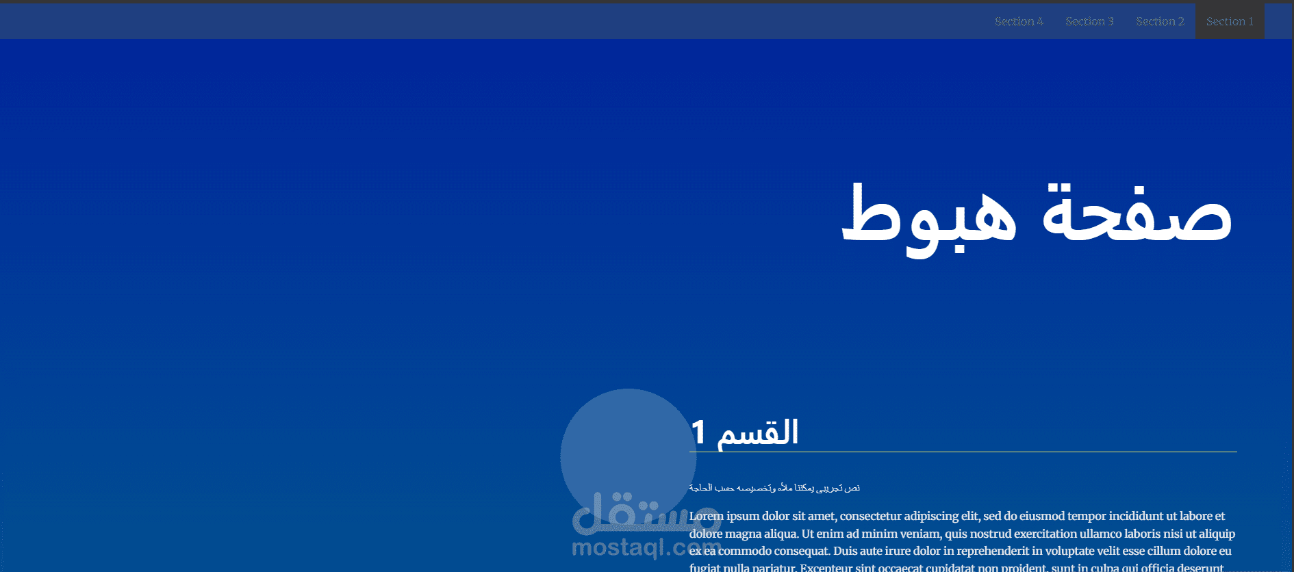 تقديم صفحة هبوط بسيطة وسهلة الاستخدام تساعد الزائر على الوصول للمحتوى بسرعة وبوضوح.