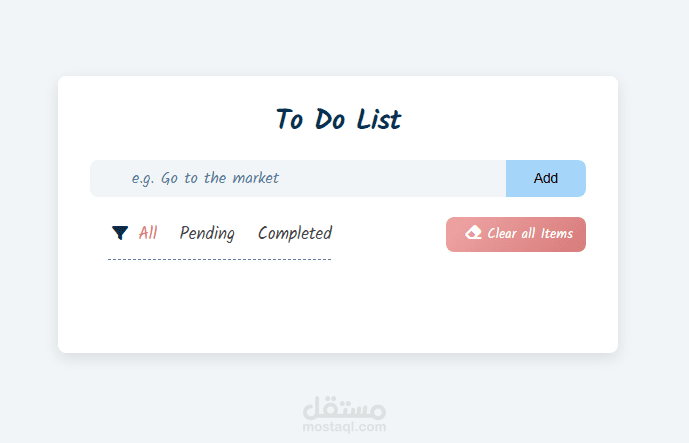 To do list Website