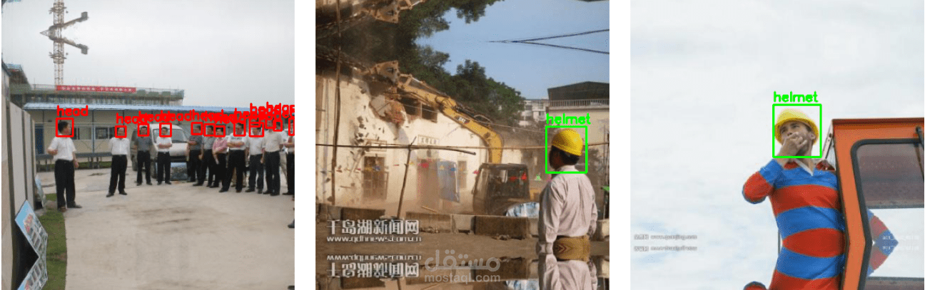 نظام كشف خوذ السلامة