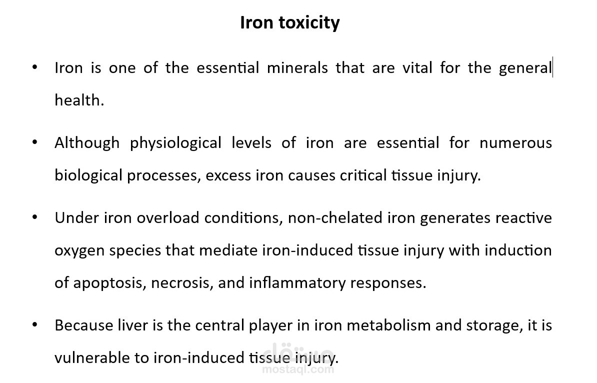 Iron toxicity