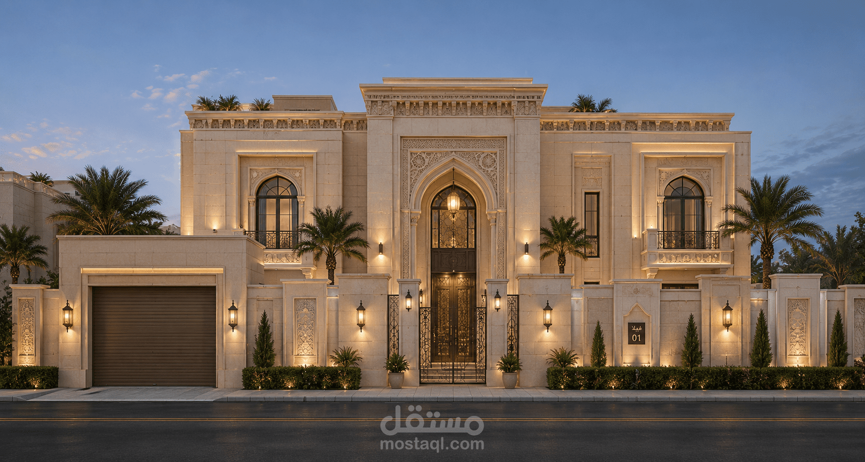 تصميم فيلا سعودية حديثة