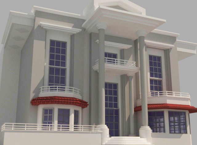 تصميم فيلا  مودرن كلاسيك_ قيد التصميم