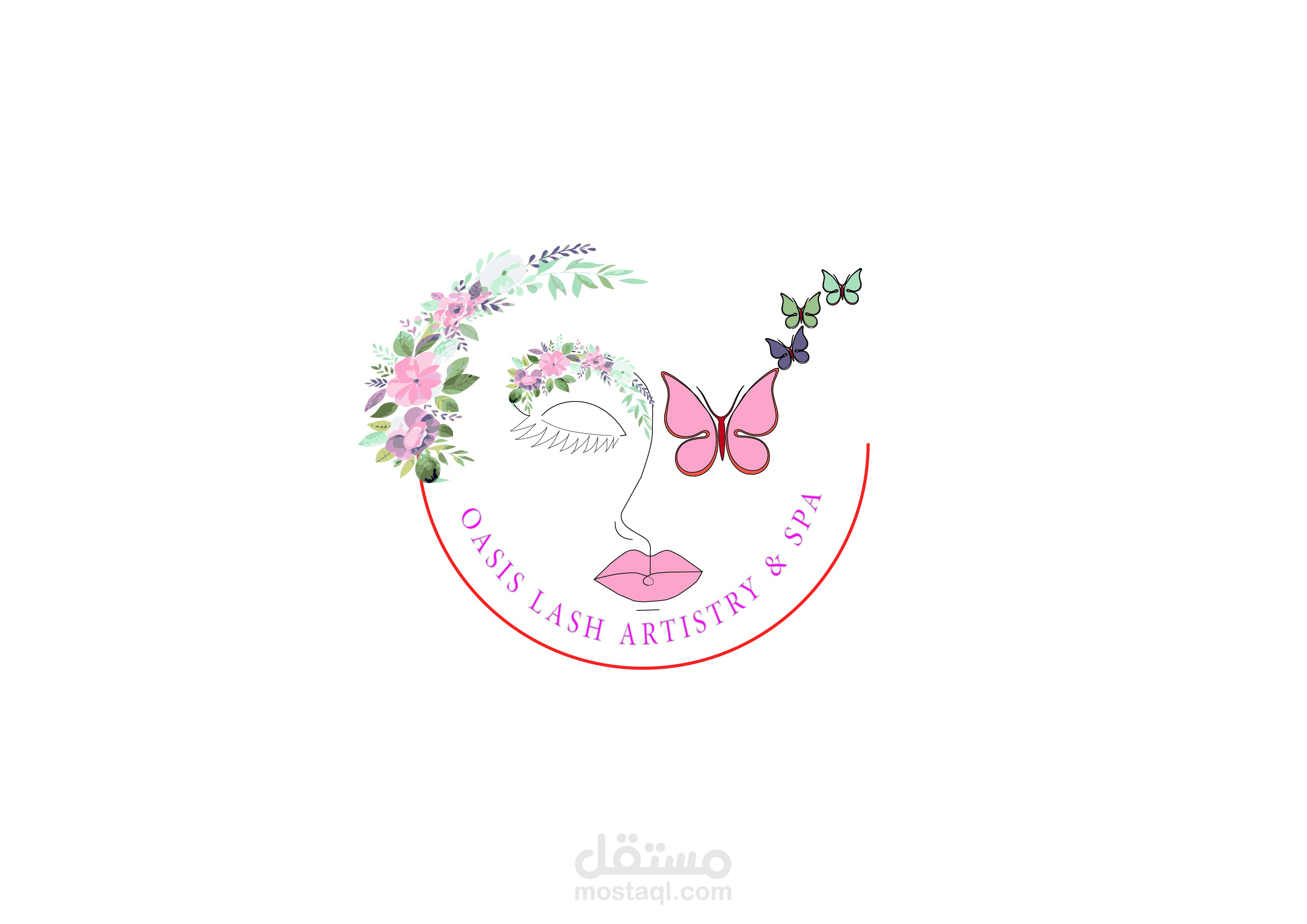 تصميم شعار لشركة تجميل