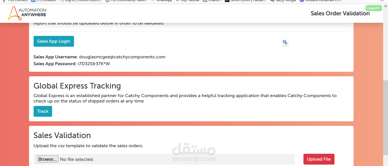 Sales Order Validation
